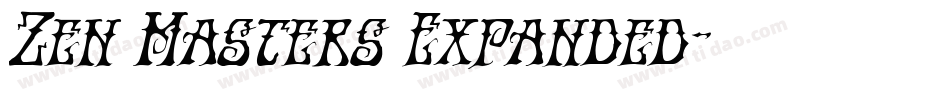 Zen Masters Expanded字体转换